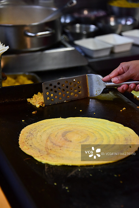 准备绿豆Dosa图片素材