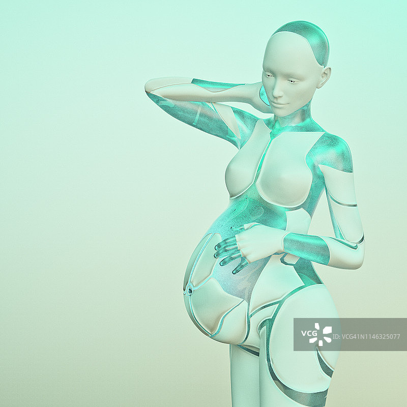 与赛博格相关的孕期概念图片素材