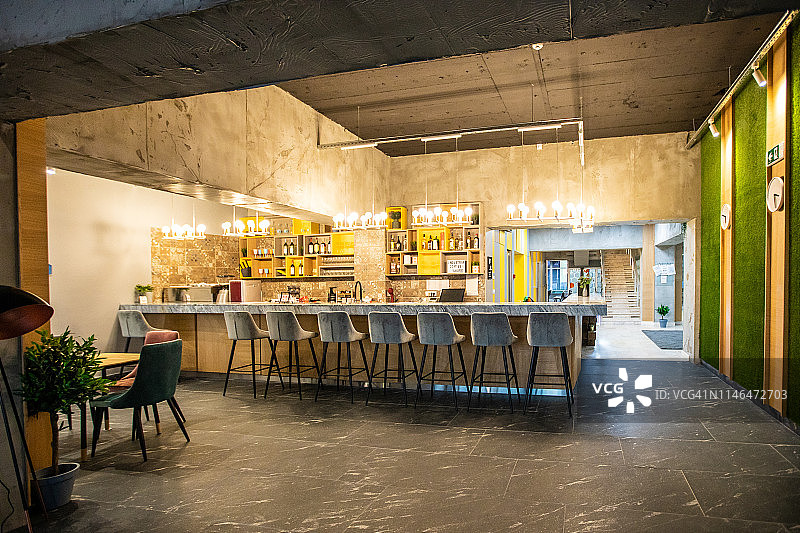现代空酒吧图片素材