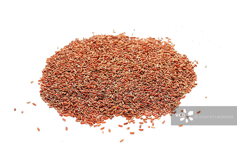 白色背景上的糙米图片素材