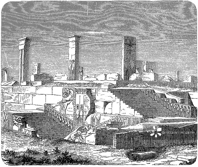 波斯波利斯的薛西斯宫殿图片素材