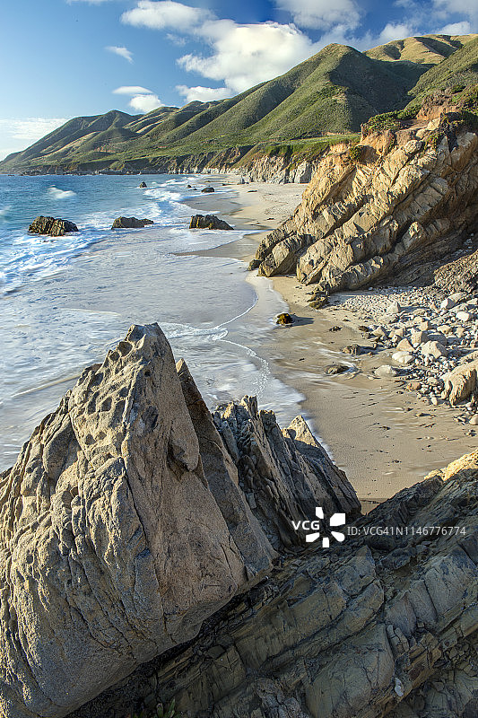 加拉帕塔海滩，加拉帕塔州立公园，加利福尼亚州图片素材