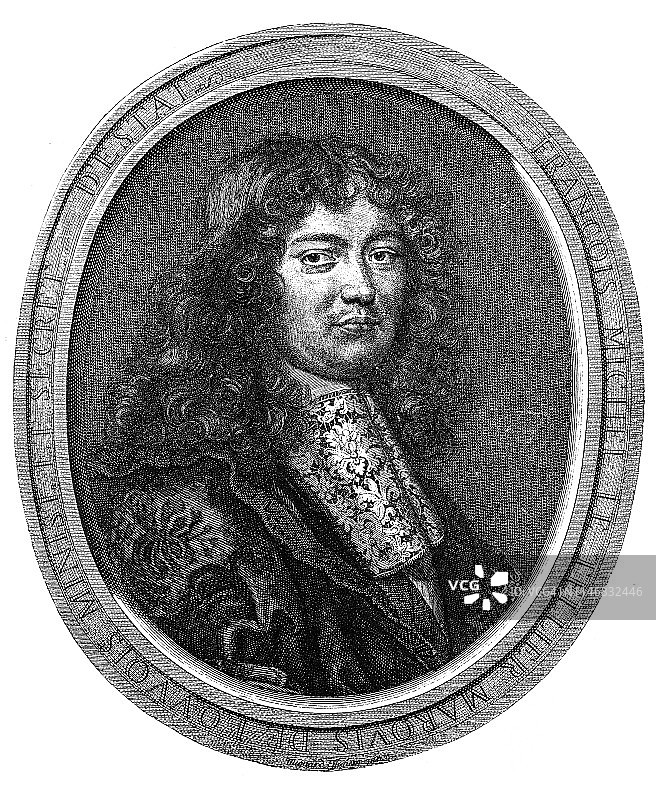 法国陆军国务卿弗朗索瓦·米歇尔·勒泰利耶，卢瓦侯爵（1641年1月18日-1691年7月16日）图片素材