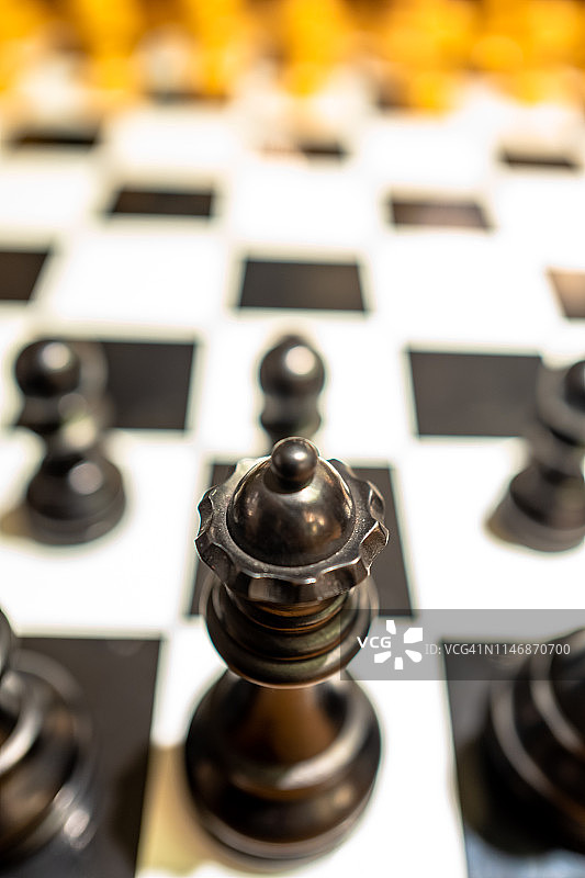 国际象棋棋子特写图片素材