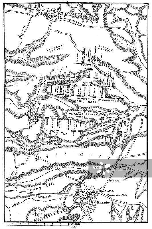 内斯比战役计划图图片素材