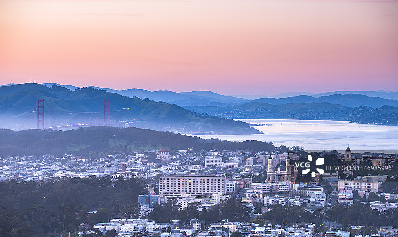 旧金山Laurel区和Presidio Heights区图片素材