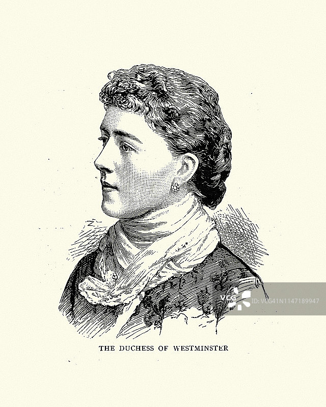 威斯敏斯特公爵夫人凯瑟琳·卡罗琳（婚前姓卡文迪许）图片素材