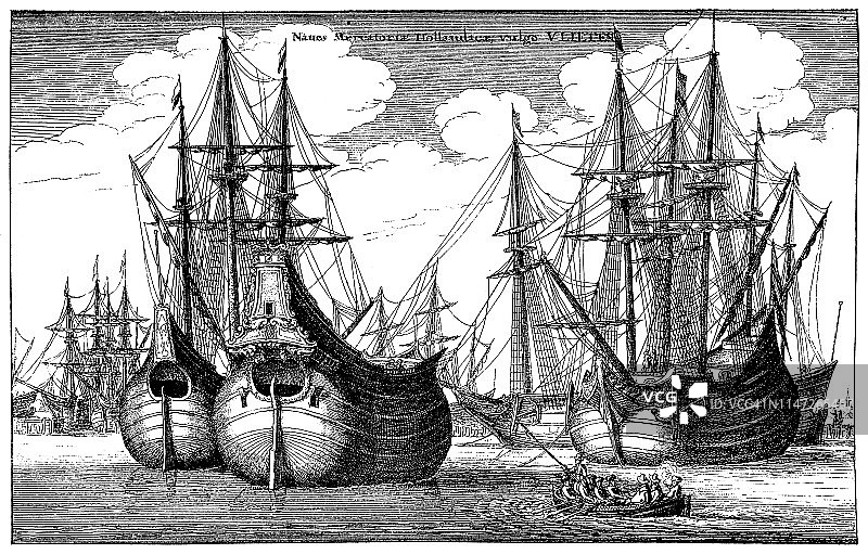 荷兰货轮或长笛图片素材