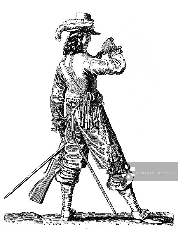 路易十四步兵图片素材