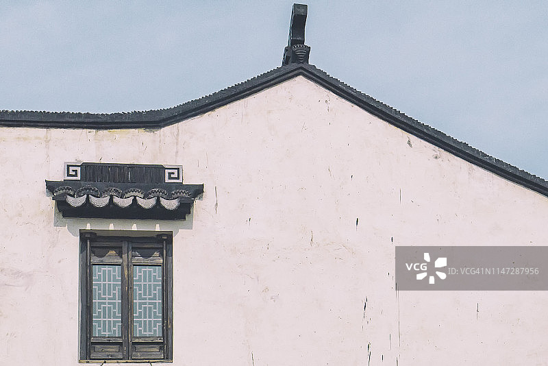 中国苏州黎里古镇的古代建筑图片素材