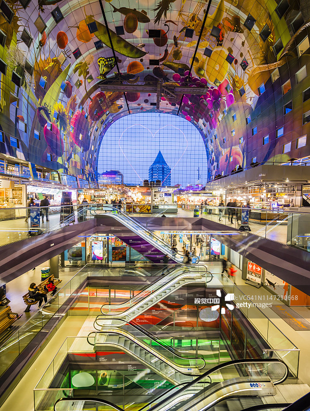 市场大厅内部图片素材