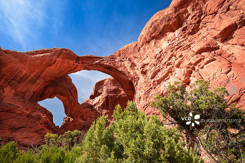 拱门国家公园的双拱门图片素材