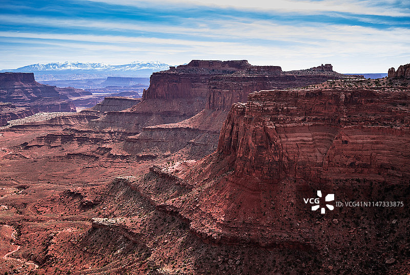 峡谷地夏日风光图片素材