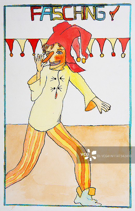 儿童画：潘趣图片素材