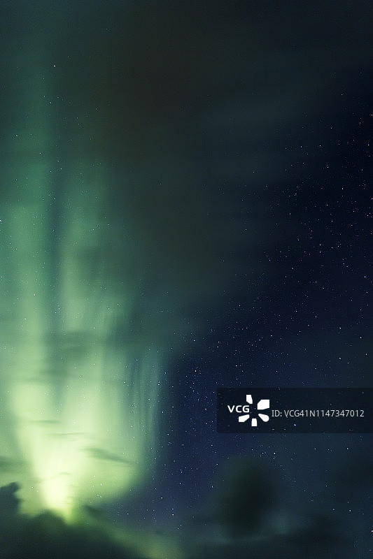 挪威罗弗敦群岛埃格姆的北极光图片素材