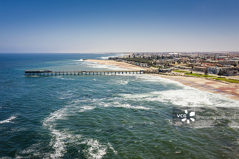 纳米比亚斯瓦科普蒙德码头南大西洋航拍图片素材