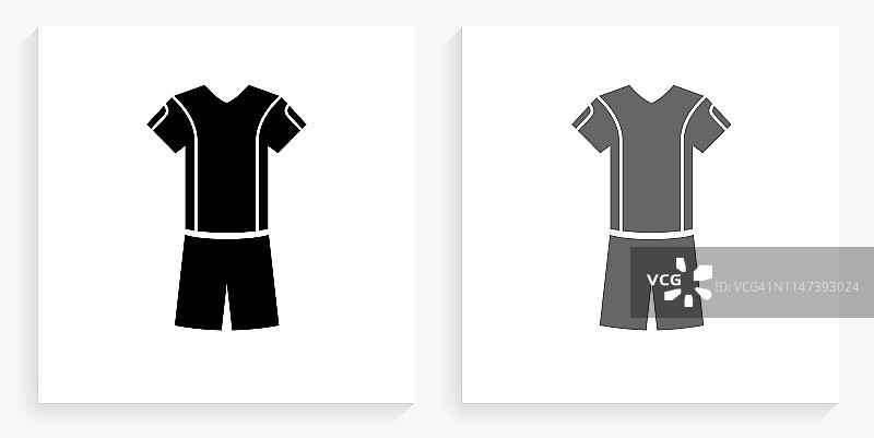 网球服黑白方块图标图片素材