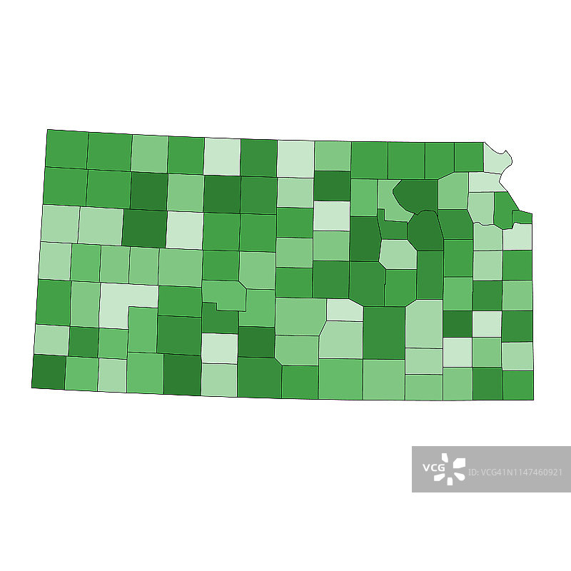 堪萨斯州含县区地图图片素材