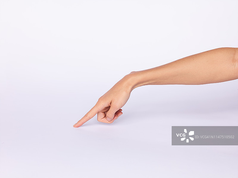 年轻女子手部姿势图片素材