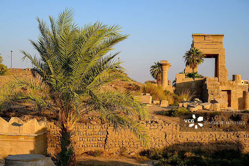 埃及卡纳克神庙古遗址图片素材