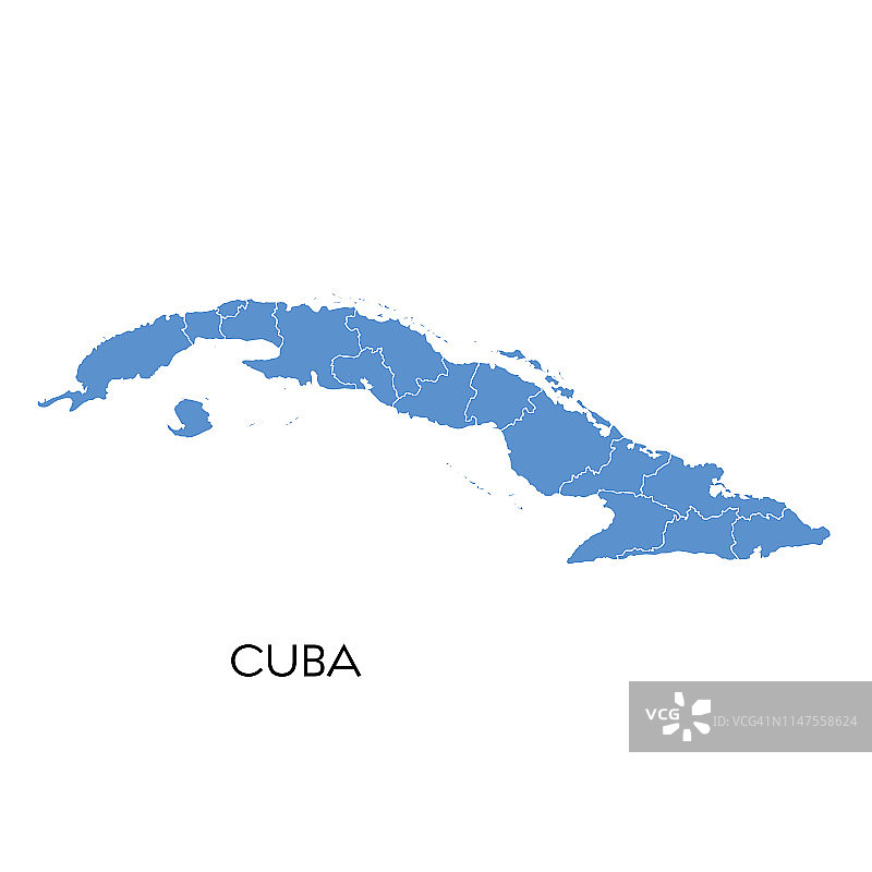 古巴地图图片素材