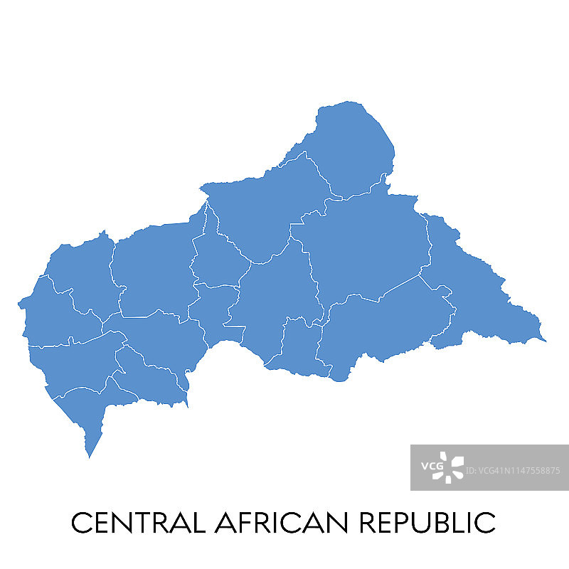 中非共和国地图图片素材