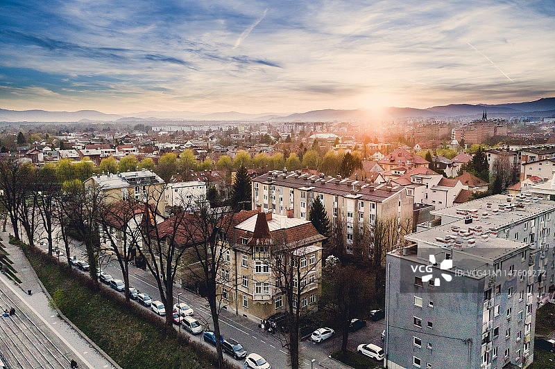 卢布尔雅那城市景观图片素材