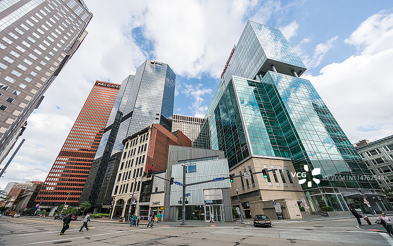 匹兹堡市中心城市景观图片素材