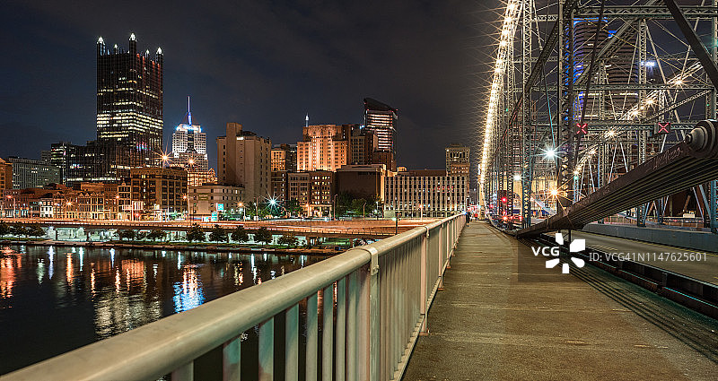 史密斯菲尔德街大桥与匹兹堡市中心图片素材