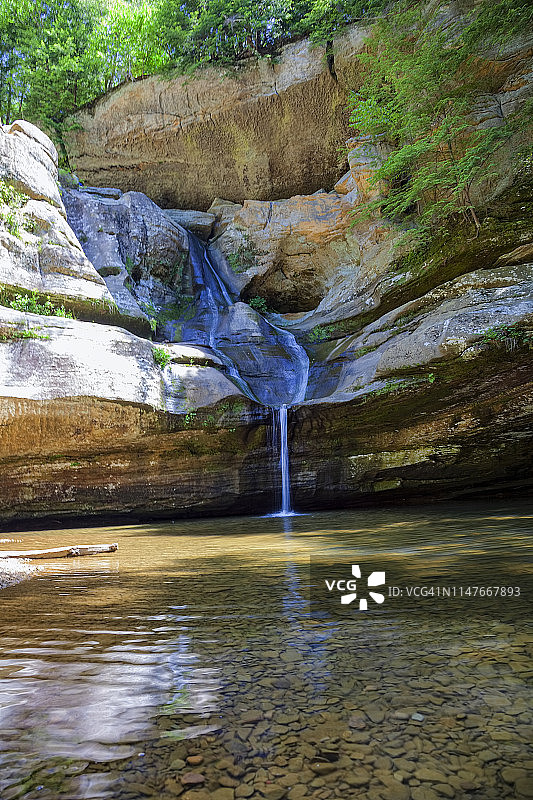 锡达瀑布图片素材
