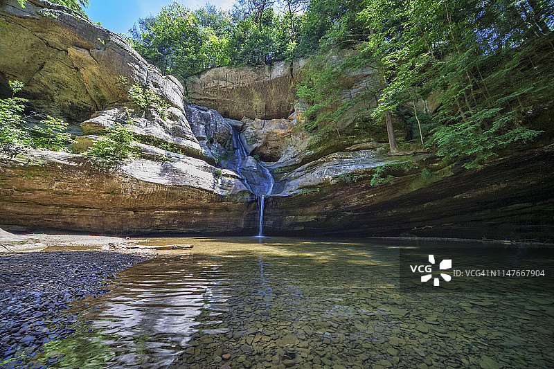 锡达瀑布图片素材