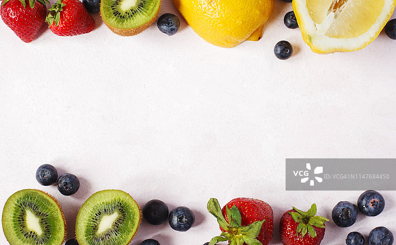 新鲜夏季水果背景图片素材