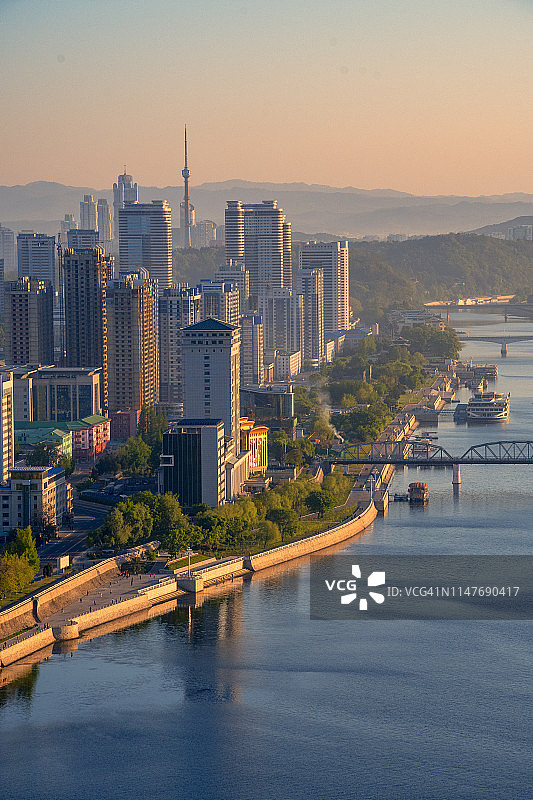 平壤日出图片素材