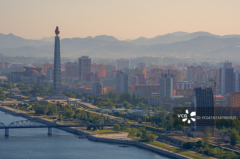 主体思想塔图片素材