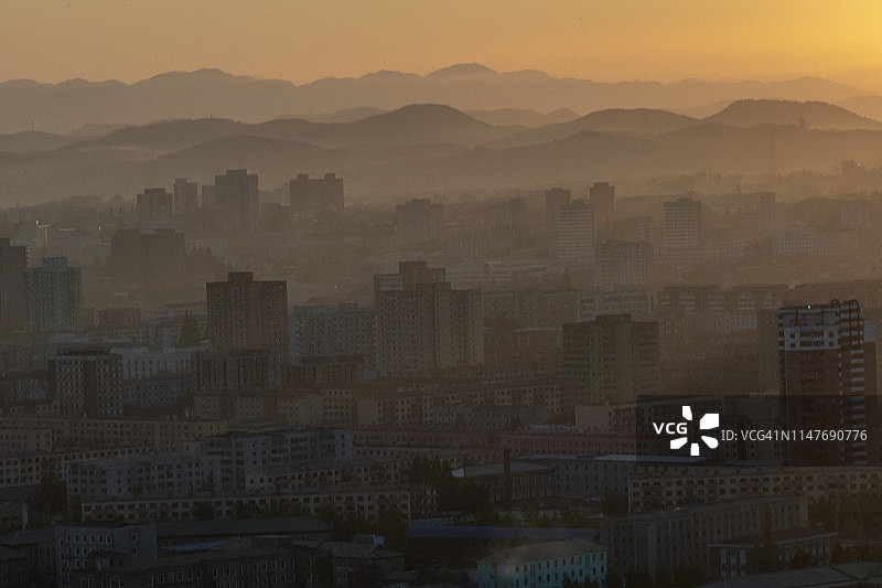 平壤日出图片素材