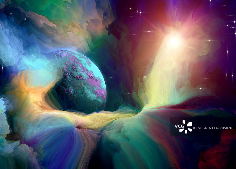 奇异的星球景观图片素材