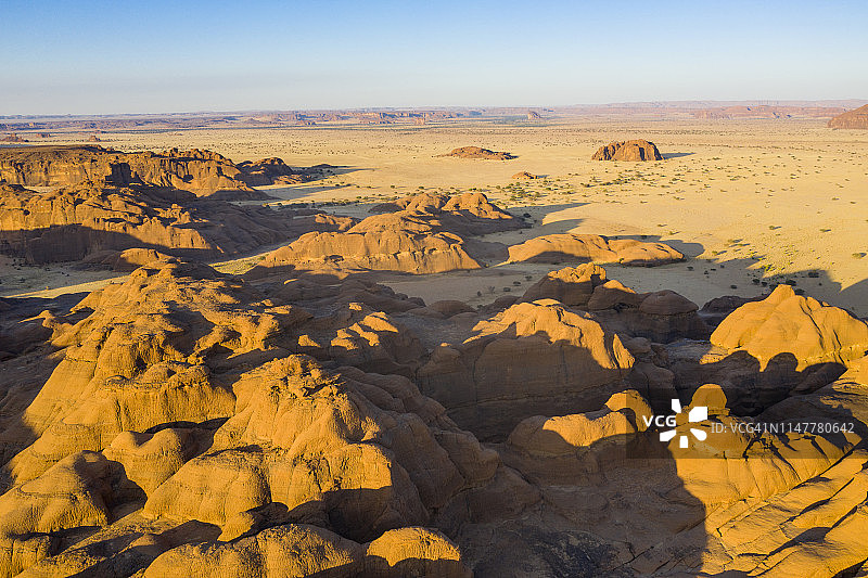 非洲乍得恩内迪地区，联合国教科文组织世界遗产地恩内迪高原航拍图片素材