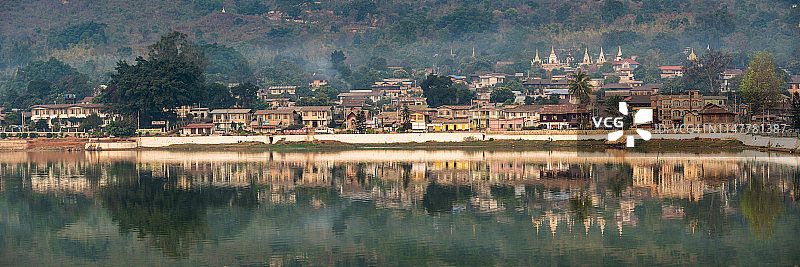 缅甸掸邦宾达亚风光图片素材