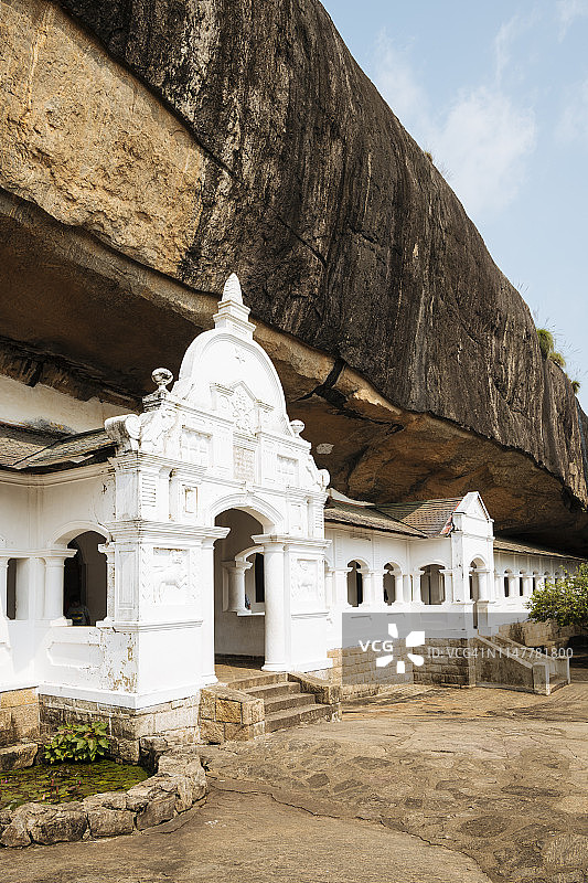 斯里兰卡中央省丹布勒石窟寺，联合国教科文组织世界遗产图片素材