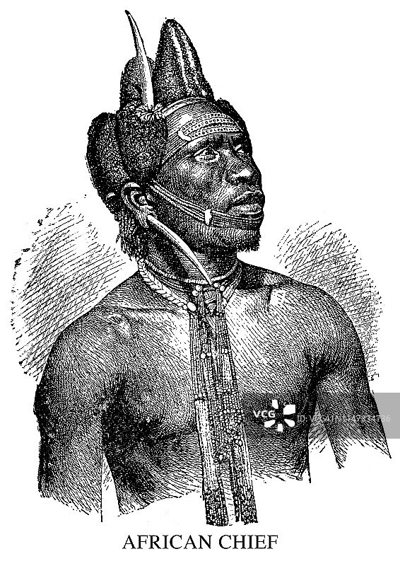 非洲酋长图片素材