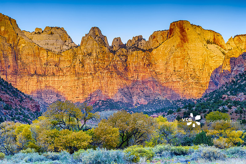 犹他州锡安国家公园风光图片素材