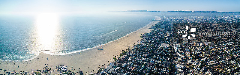 威尼斯海滩全景图片素材