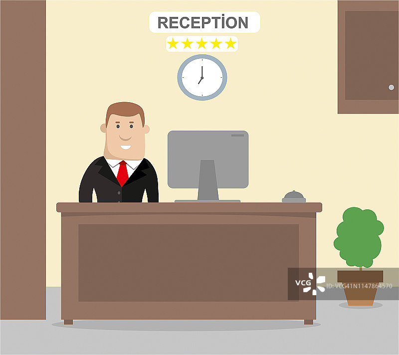 酒店接待处图片素材
