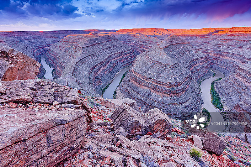 犹他州的鹅颈州立公园图片素材
