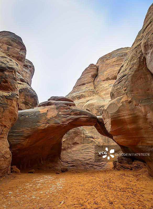美国犹他州拱门国家公园的沙丘拱门图片素材