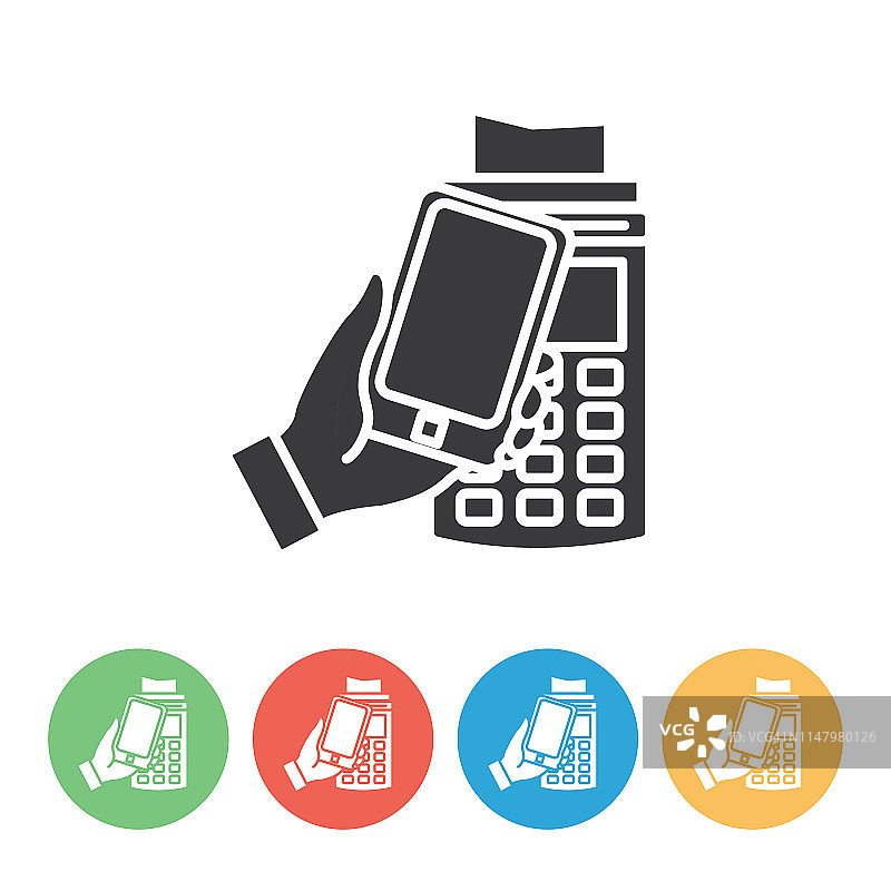 扁平风格金融与银行图标图片素材