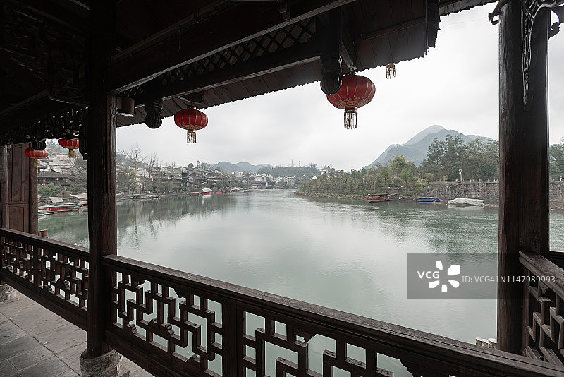 中国传统乡村建筑图片素材