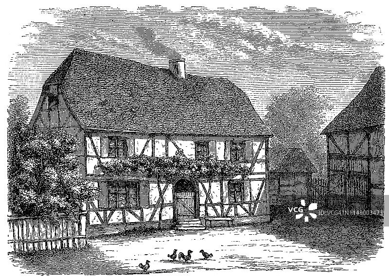 塞森海姆的牧师住宅图片素材