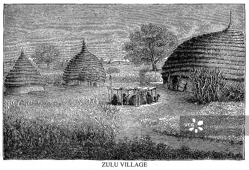 祖鲁村落图片素材