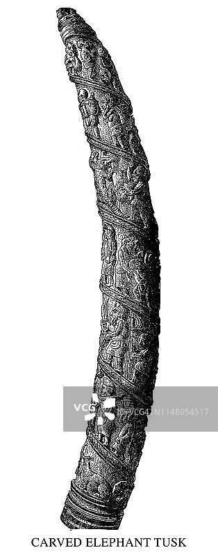 雕刻的象牙图片素材